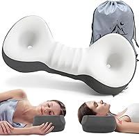 Vista 11 de Almohada Cervical de Rodillo para el Cuello, Di Adiós al Dolor de Cuello, Almohada de Soporte de Cuello para Viaje para Dormir de Lado, Almohada