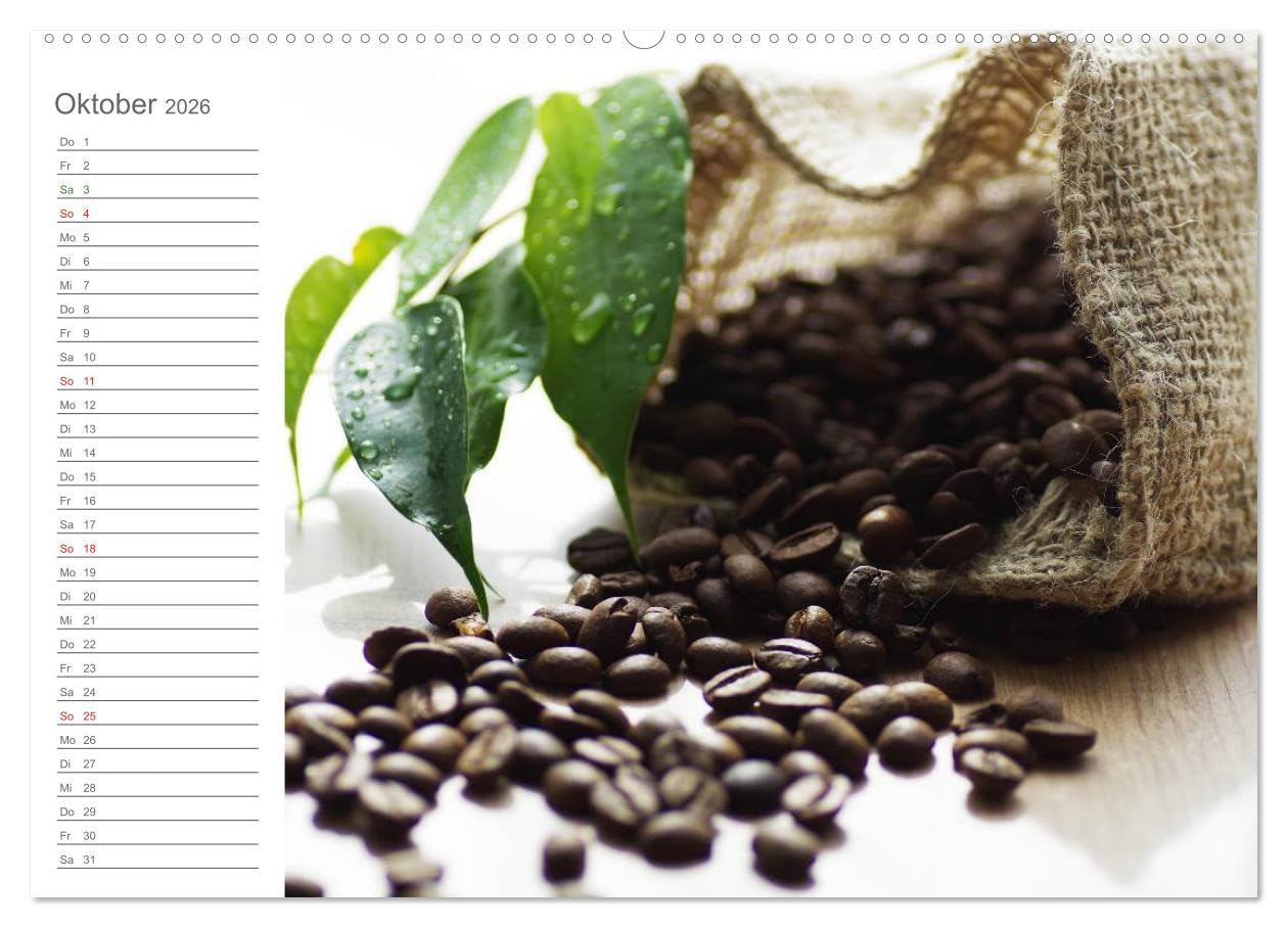 Kaffee-Pause Terminkalender (Wandkalender 2026 DIN A2 quer), CALVENDO Monatskalender: Kaffee Pause, das ist der Moment, einen guten Kaffee zu ... und Kraft zu sammeln. (CALVENDO Lifestyle)