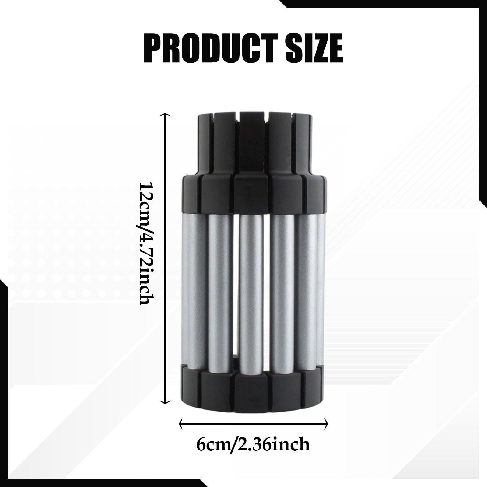 Fork Seal Driver Strumento Installazione Guida Olio Componenti Riparazione in Alluminio Lega Nylon Adatto per Manutenzione Garage, Grigio Argento