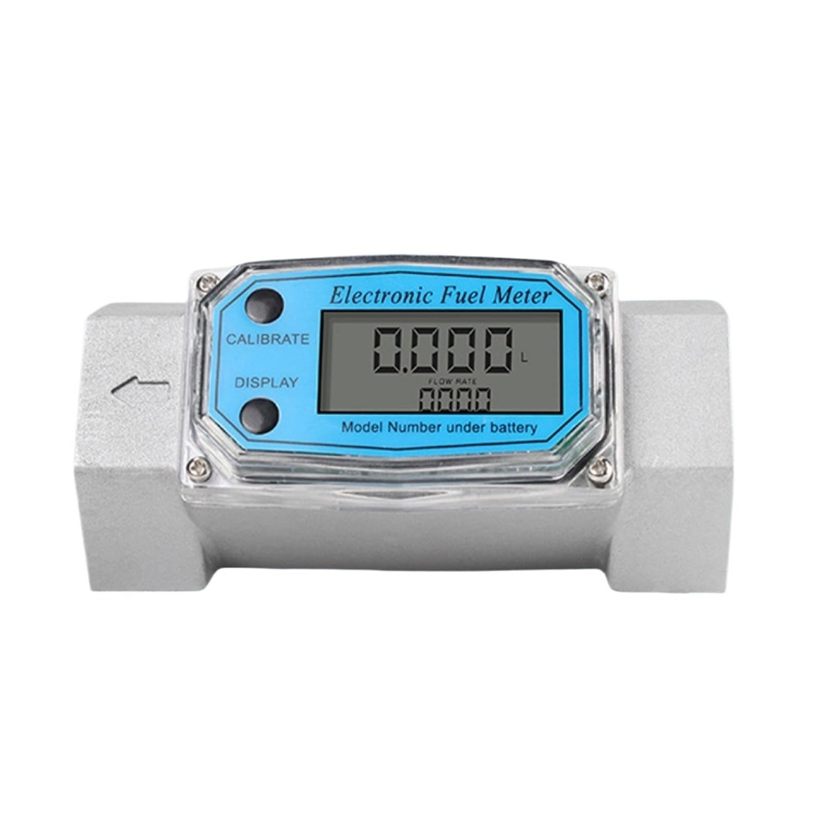 Cyfrowy miernik przepływu wody Elektroniczny przepływomierz Cyfrowy rurowy z płynnym paliwem i wodą wyświetlaczem LCD(1.5-inch)