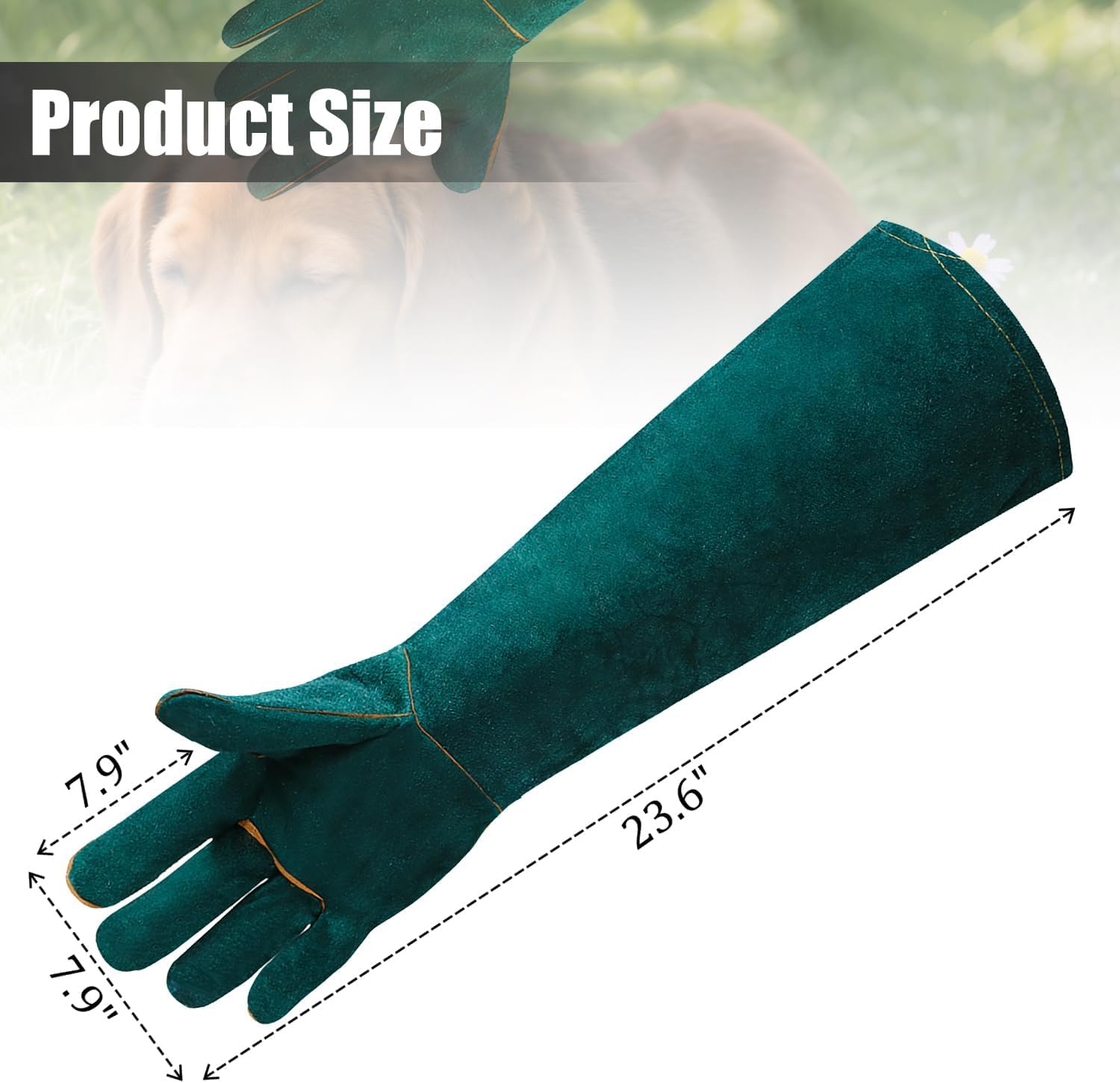 Lederhandschuhe für Tierhandhabung – flexibel für die Tierpflege und Gartenarbeit, langlebiges Design, ideal für sichere und bequeme Handhabung in verschiedenen Anwendungen
