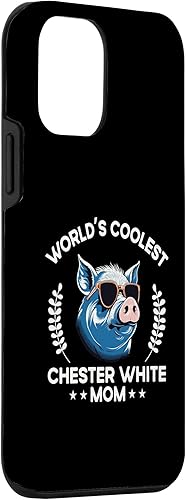 Miniatura 3 de iPhone 12 mini World's Coolest Pig Mom Mama - Women Farmer Chester White Case