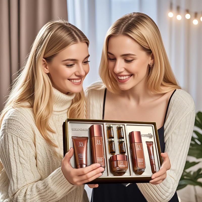 Ginseng Collagen Skincare Set 9-Piece - Korean Skin Care Set,with Face Wash, Toner, Lotion,Essence*4, Eye Cream, Cream,Deep Hydration,Anti-Aging & Skincare Gift Set for Women - Image 8