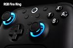 8BitDo Ultimate 2 Bluetooth Controller with TMR Joysticks, Switchable Hall Effect/Tactile Triggers, Vibration, Motion Control, RGB Fire Ring and Back Buttons for Switch/Switch 2 & Windows PC - Black