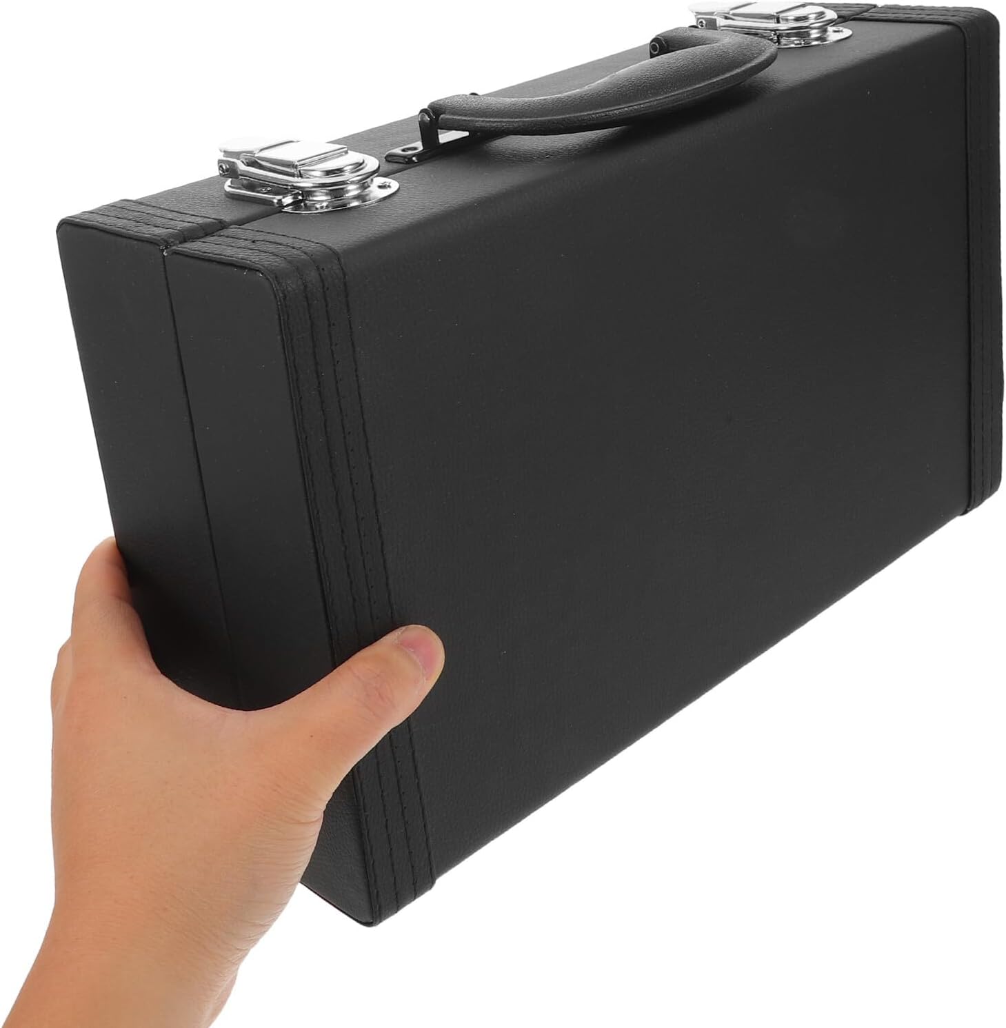ARTIBETTER Clarinet Storage Case Waterproof Pu Handheld Bag Lightweight Clarinet Protective Carrying Box for Concert and Travel