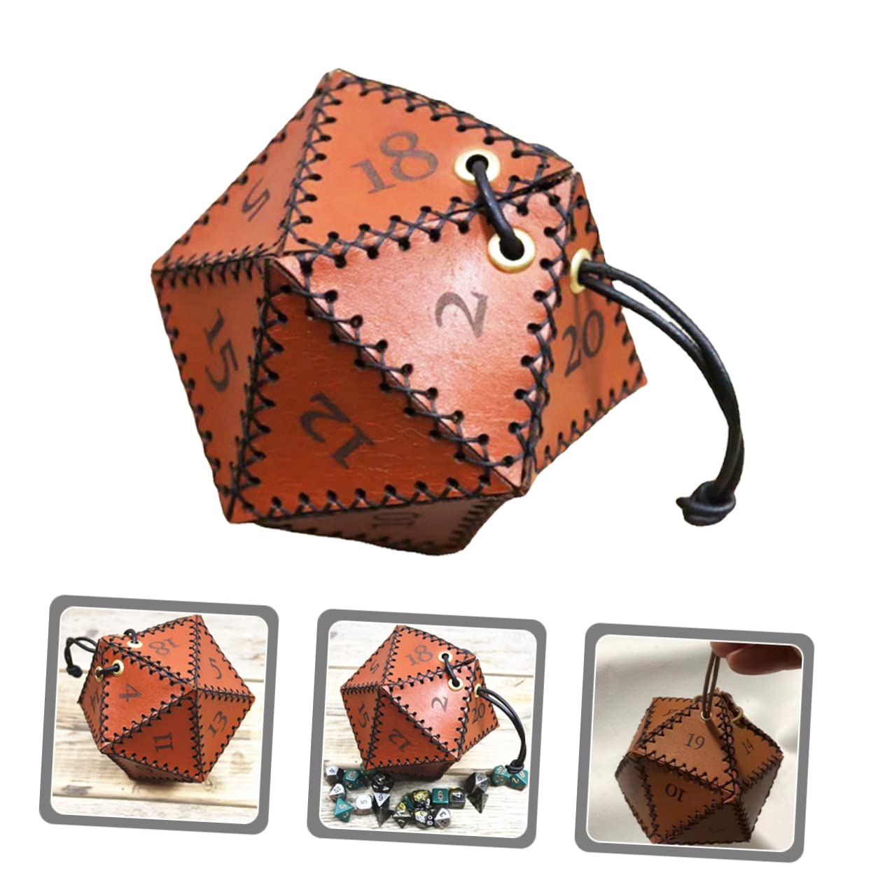 TOYANDONA 3kawałki Woreczek Kostki Do Gry z Regulowanym Sznurkiem Elegancki Organizer Kostki Idealny Do Przechowywania Biżuterii Kart Monet i Drobnych Akcesoriów