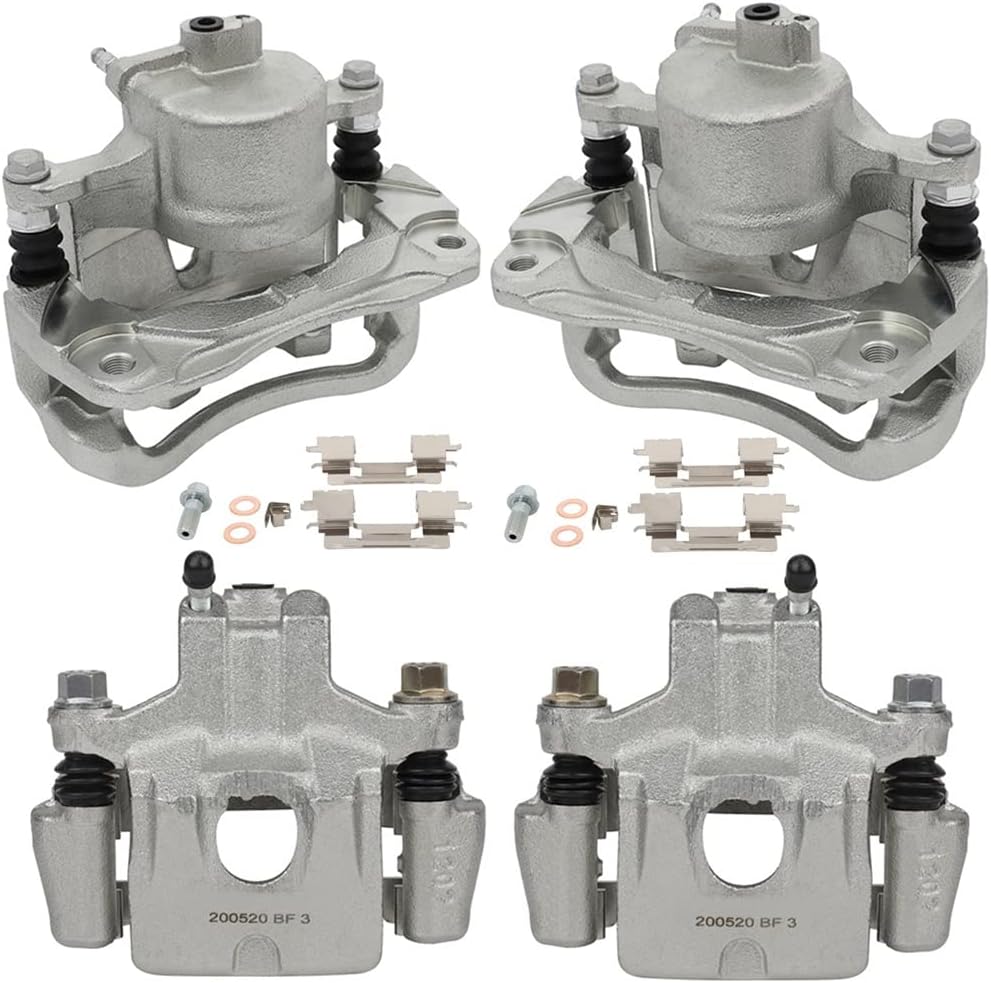 19B2714 19B2715 19B2697 19B2696 Front Rear Left & Right Disc Brake Calipers Assembly w/Bracket Compatible For Avalon 2005-2007,For Camry 2005-2006,For Solara 2004-2008