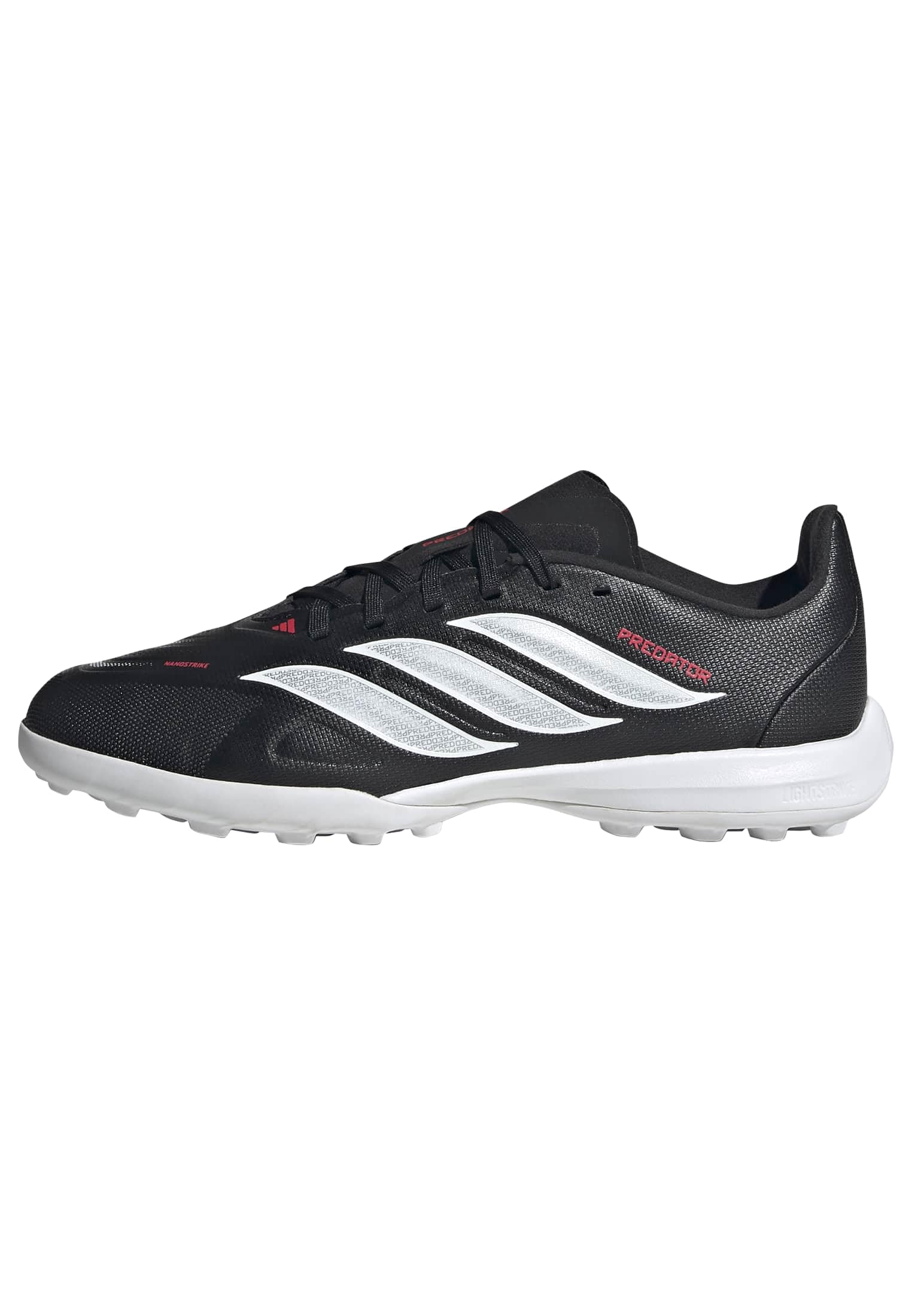 adidas Unisex League Turf Football Kids Shoes, Core Black/FTWR White/Lucid Red, 1.5 UK