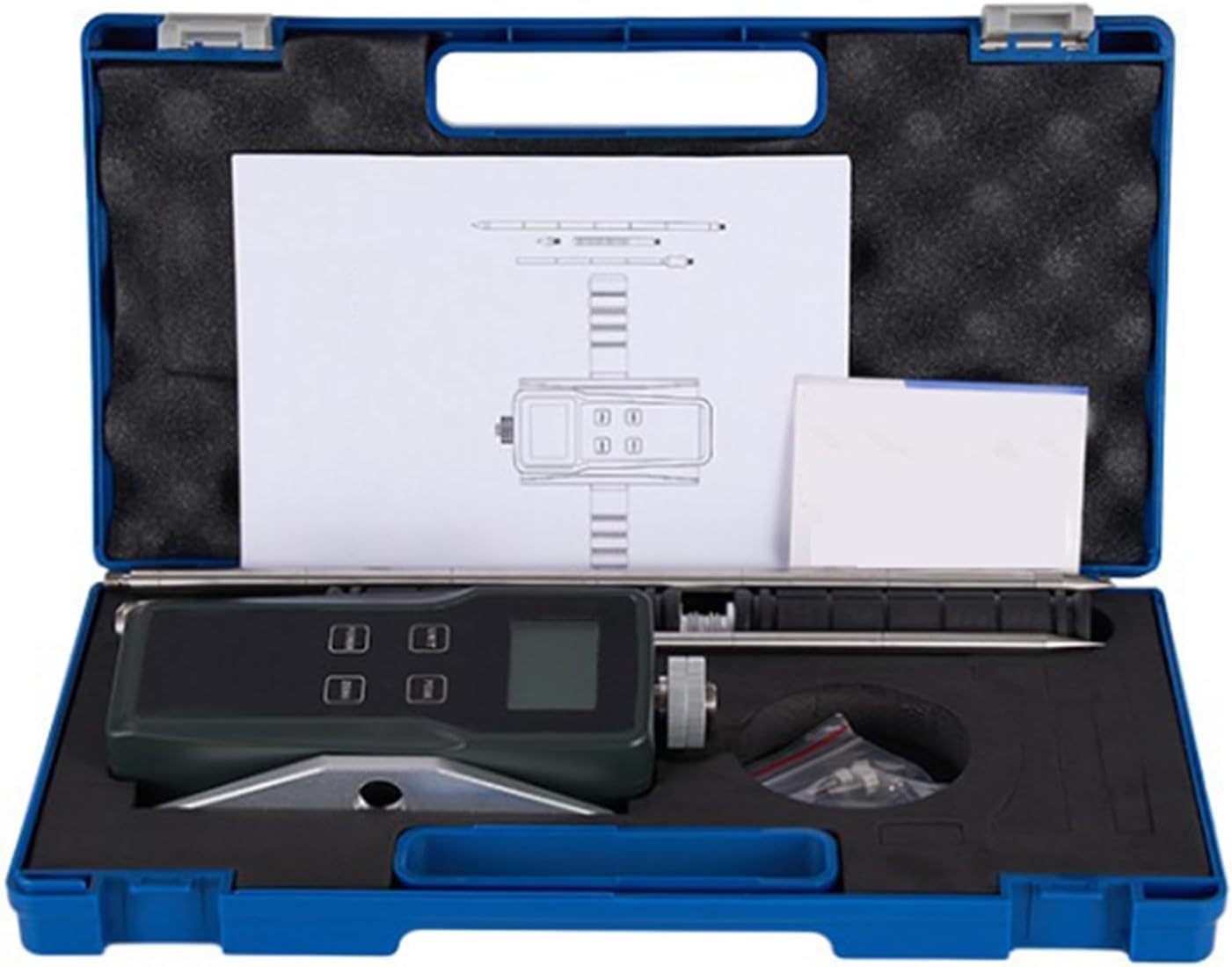 Digital Soil Compaction Tester, Soil Penetrometer for Ground Bearing Capacity, 0-100kg Measuring Range, 0-30cm Test Depth, Ideal for Backfill Materials and Site Assessments