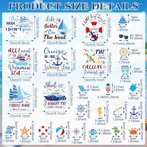 Set de 27 imanes decorativos para puertas y nevera miniatura 2