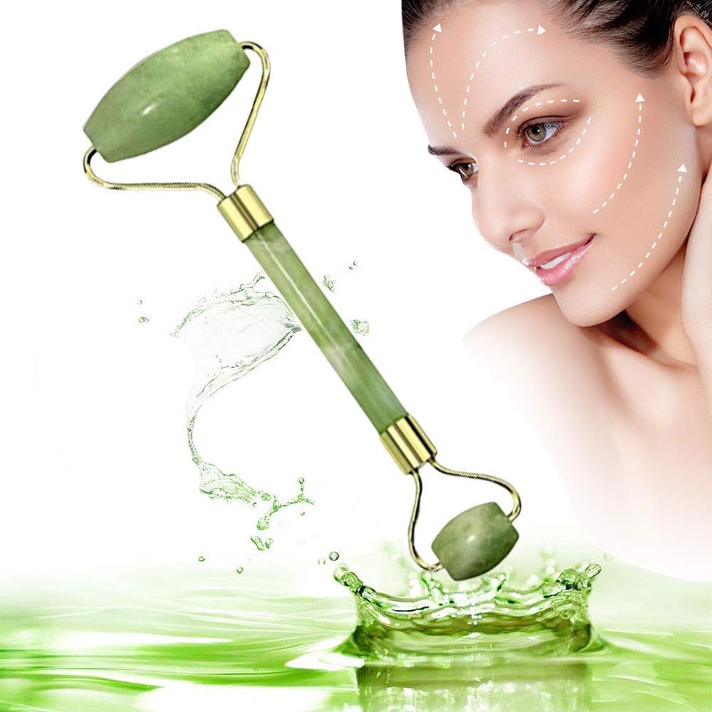 EKRON Manual Face Massager Jade Stone Roller for Facial Massage Under Eye Dark Circles Remover Beauty Massager for Face, Under Eye, Forehead, Neck Anti Aging Wrinkle Remover Tool, 1PC (B08VW7RTSB) Amazon Price History, Amazon Price Tracker
