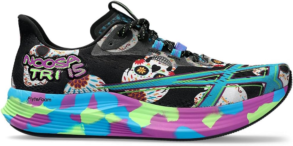 Amazon | ASICS Noosa Tri 15, ブラック/アイランドブルー, 10