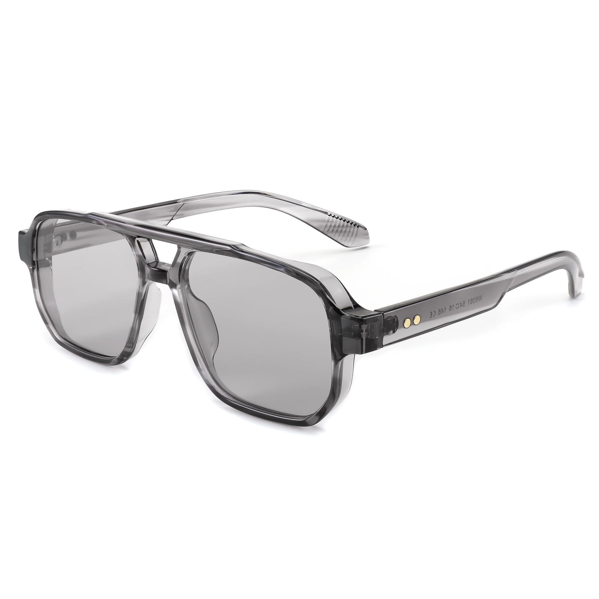 Sponsored Ad - Retro Square Aviator Sunglasses Women Men, 70s Small Vintage Rectangle UV400 Sun Glasses B9120