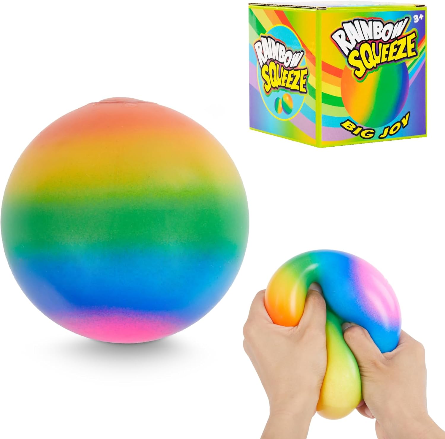 Giant 4 Inches Jumbo Stress Balls for Adults Anxiety Relief | Nedoh Balls Squishy Balls Fidget Squeeze Squish Big Ball for Anti-Stress