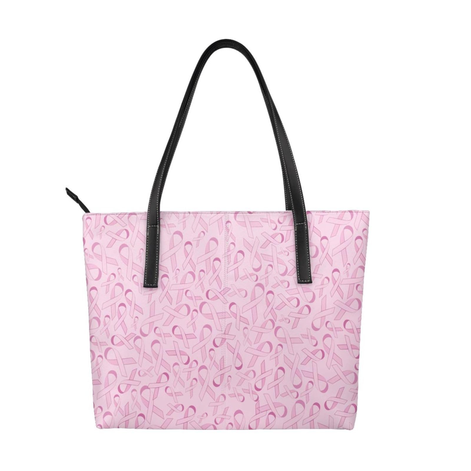 Sac à main de luxe imperméable en polyuréthane à ruban rose - 6