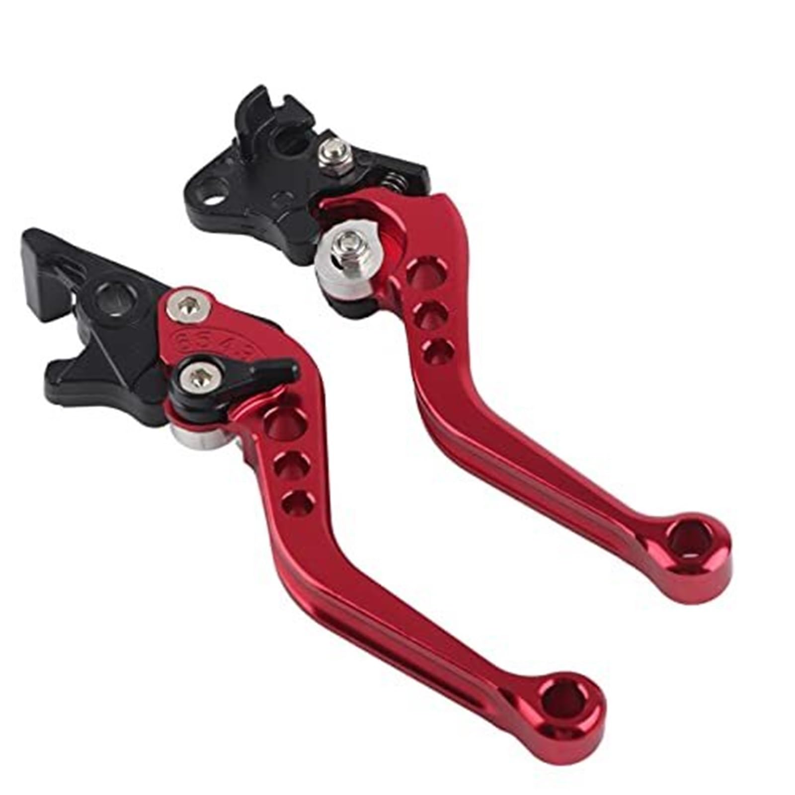 FLBZBLKASL Motorcycle Short Brake Clutch Levers Motorcycle Brake Lever, 1 Pair of CNC Aluminum Clutch Drum Handle