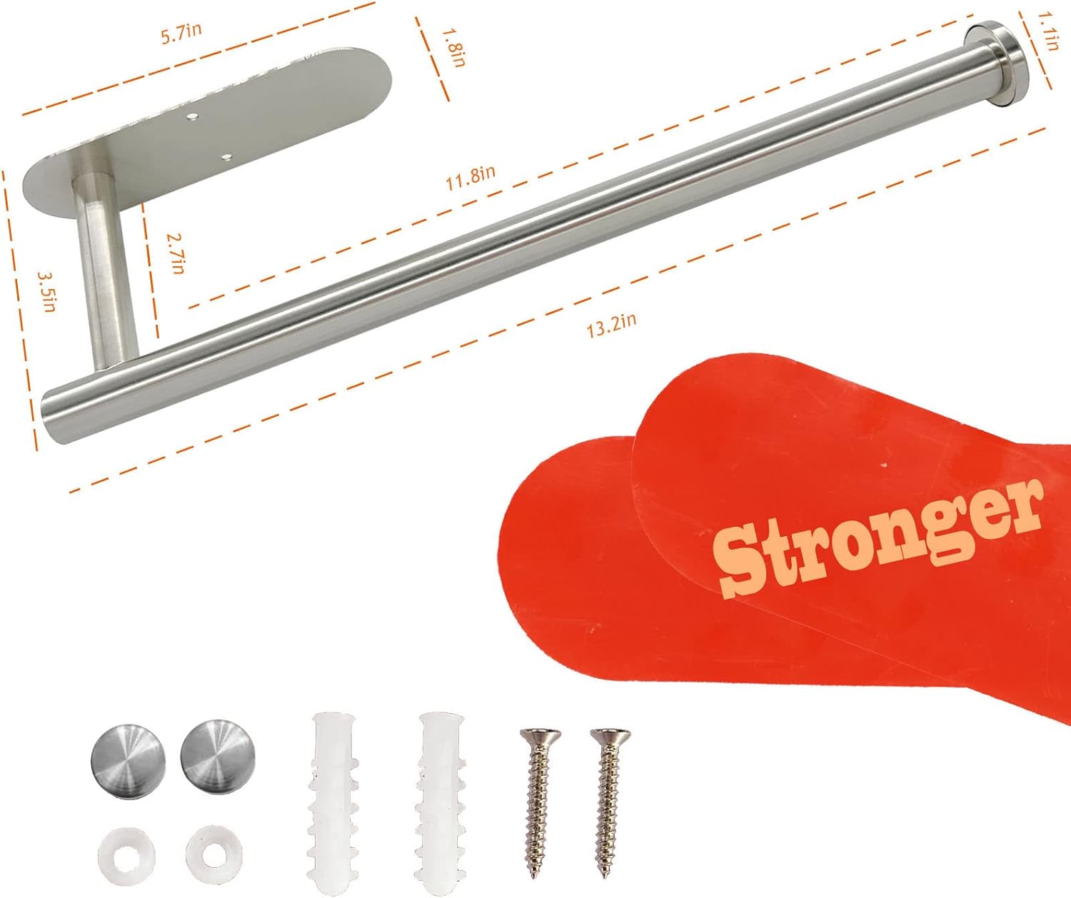 Buy SelfAdhesive Metal Paper Towel Holder Under in Home