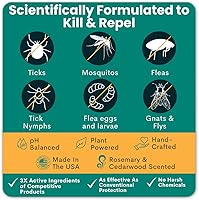 Vista 2 de Trail Guard - Aerosol natural extra fuerte para insectos, pulgas y garrapatas para perros, gatos, personas y hogar, repelente de insectos