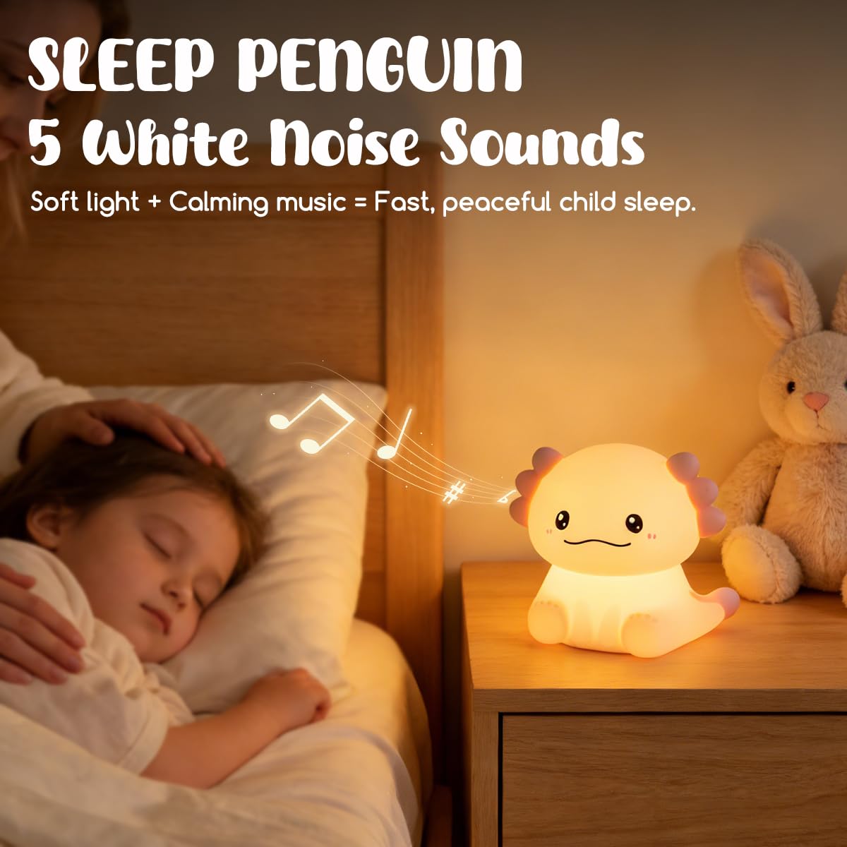 LEDHOLYT Kinder-Nachtlicht, niedliche Silikon-Vogel-Kinderzimmer-Lampe für Baby und Kleinkind, quetschbares Nachtlicht für Schlafzimmer und Kinderzimmer, Kindergeschenk (Vogel)