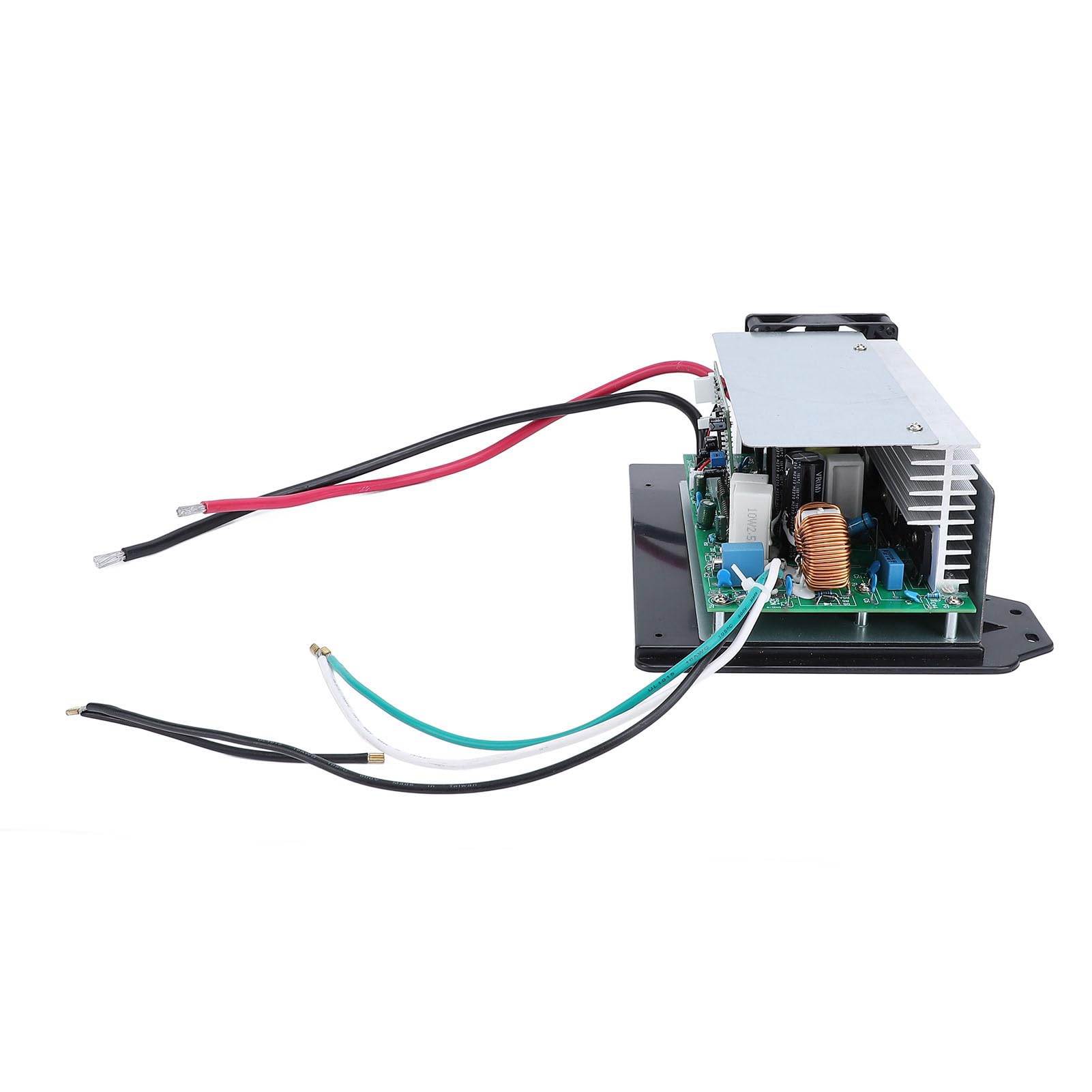 Convertidor RV Convertidor de Potencia de 55 Amperios Metal Plástico 12 V Carga Inteligente Multietapa Detección Automática de Batería Ventilador de Temperatura para Baterías de Litio RV WF