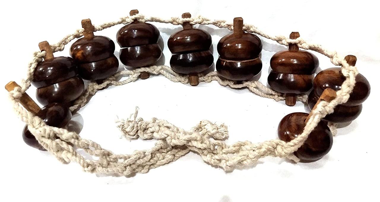 AB CRAFT Wooden Handle Hand powerd massager for Foot Wooden Back Body Cervical Massager 16 Wheel, Brown (1 Miter) 5x3 Inch Set of 2 AB CRAFT Wooden Handle Hand powerd massager for Foot Wooden Back Body Cervical Massager 16 Wheel, Brown (1 Miter) 5x3 Inch Set of 2