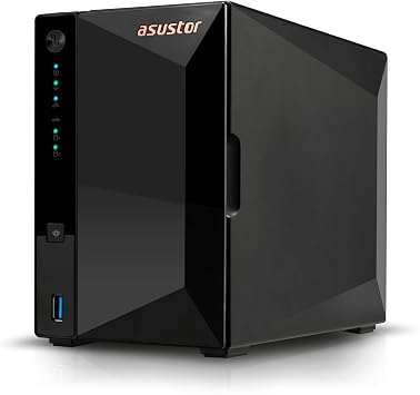 Asustor Drivestor 2 Pro Gen2 AS3302T v2, 2 Bay NAS, 1.7GHz Quad-Core, 2.5GbE Port, 2GB RAM DDR4, Small Home Media Server, Network Attached Storage Device Diskless