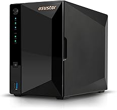 Asustor Drivestor 2 Pro Gen2 AS3302T v2, 2 Bay NAS Gehäuse Netzwerkspeicher, 1.7GHz Quad-Core, 2.5GbE Port, 2GB RAM DDR4, Network Attached Storage für Cloud Speicher (Diskless)