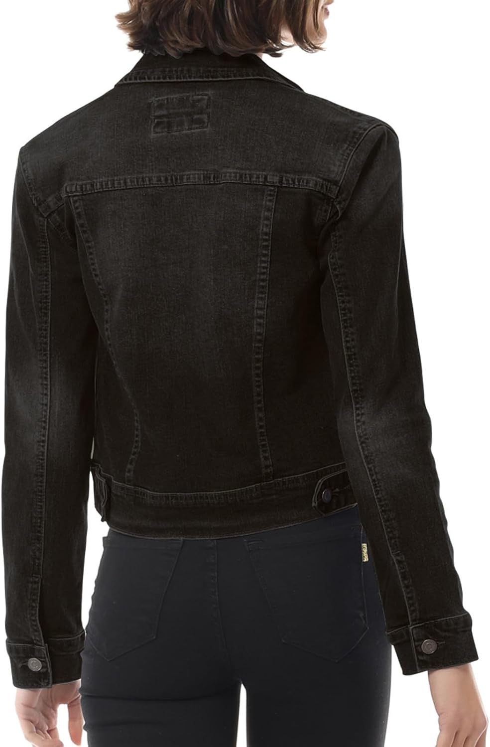 Design by Olivia Women's Classic/Destroyed Vintage Washed Long Sleeve Denim Jean Jacket - Image 6