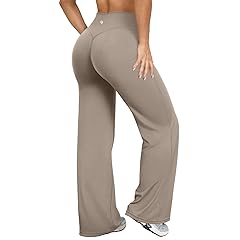 OQQ Yoga Pants Women High Waist Stretch Casual Soft Straight Leg Bottoms