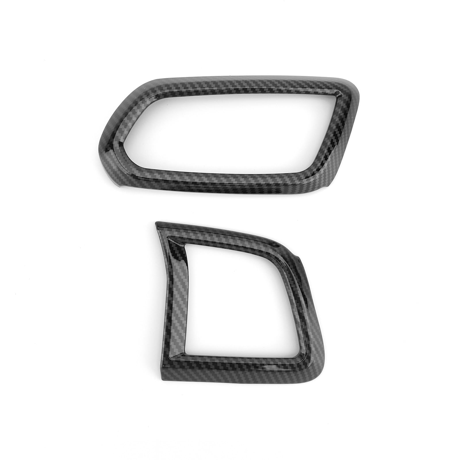 Carbon Fiber Style Car Front Side Air Outlet Vent Frame Trim Compatible with Hyundai Veloster JS N Line 2019-2022 Automotive Accessories