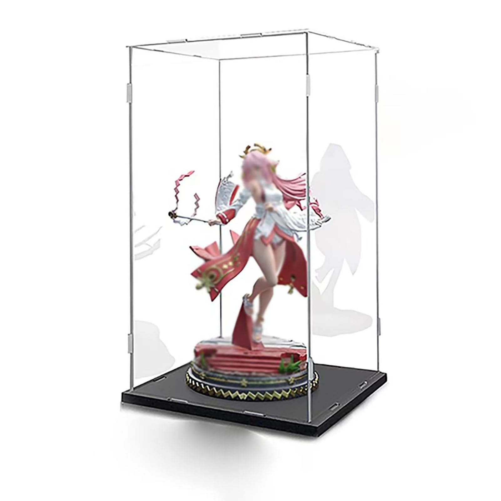 Clear Plastic Showcase, Acrylic Display Case Cube for Desktop Model Cars Multiple Sizes Transparent(25x25x25cm(10"x10"x10"))