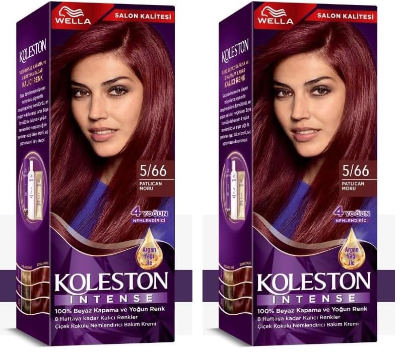 Koleston Intense 5-66 Patlıcan Moru Saç Boyası (2 paketi)