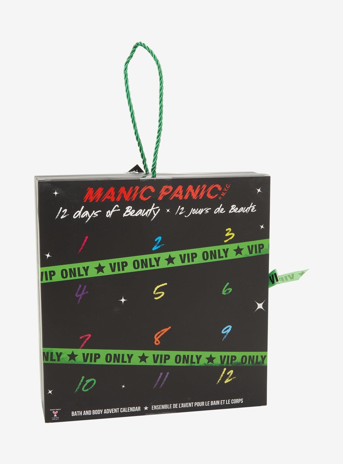 Hot Topic Manic Panic 12 Days of Beauty Bath & Body Advent Calendar Multi None