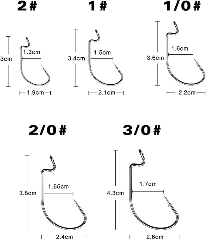 Meoly 100個パック 超強力 0 サイズ 高炭素鋼 1 釣り針 餌 フック ルアー ジグ釣り針 Meoly 100個パック 超強力 0 サイズ 高炭素鋼 1 釣り針 餌 フック ルアー ジグ釣り針