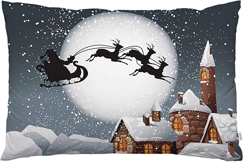 Miniatura 8 de EKOBLA Funda de almohada con estampado de huellas de perros y huesos, diseño de huellas de mascotas, bonito animal de dibujos animados, adorable