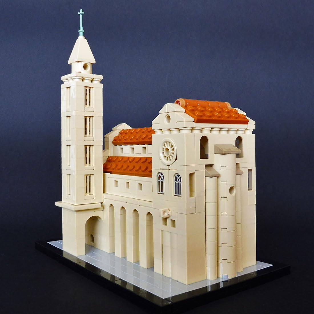BrickCraftWorks Cathedral of Trani Model Building Blocks Set, Modular Church Architecture Set, Medieval Collectible Display Model Creative Ornament for Adults and Teen (645PCS)