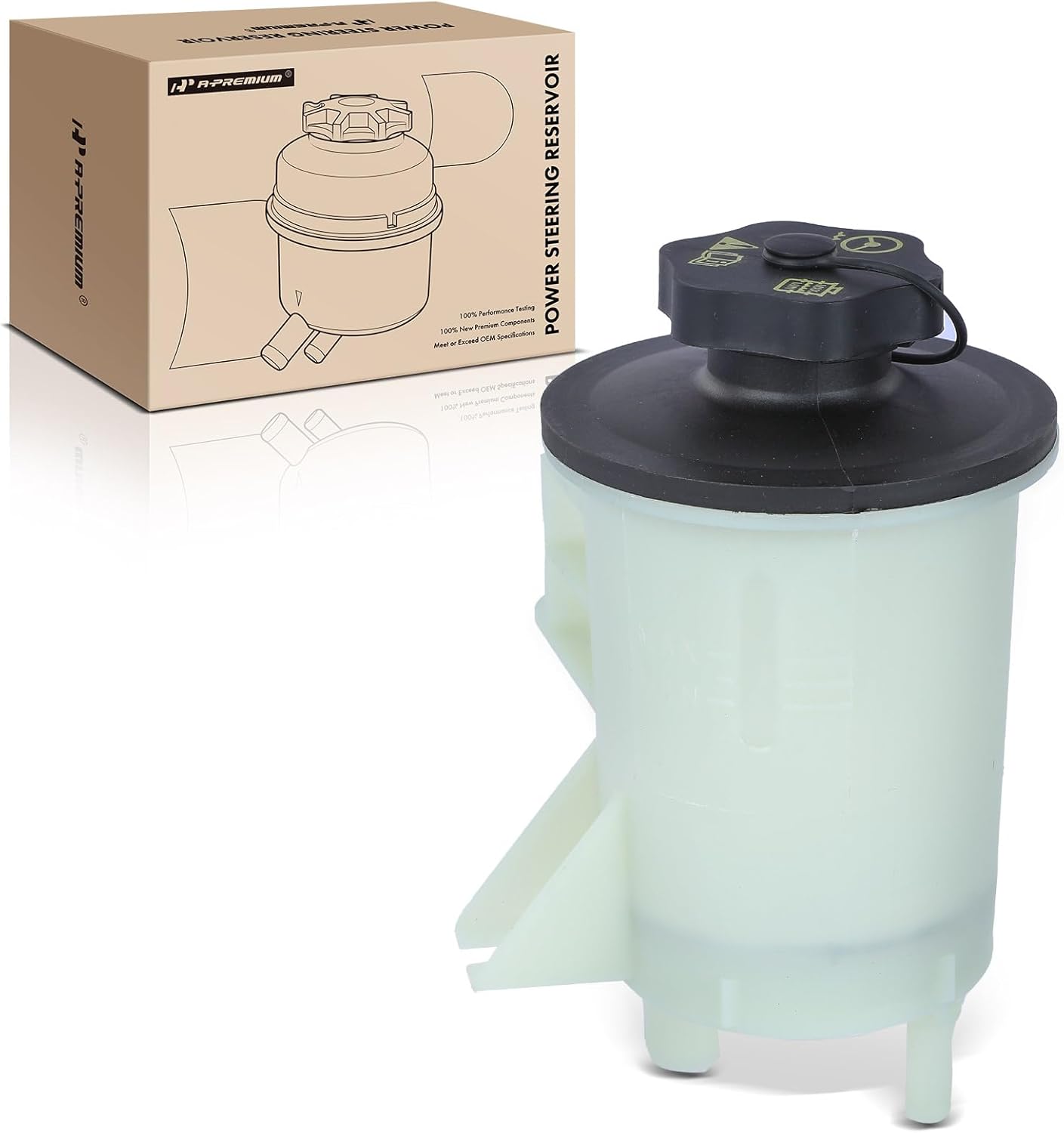 A-Premium Power Steering Reservoir Tank Compatible with Ford F-150/F150 1996-2004, Expedition 1997-2002 & Lincoln Navigator 1998-2002 Replace# F65Z3A697AA