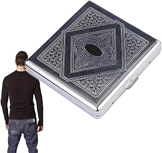 Cigarettes Case Box Metal - Carrying Case Blinders Box Holds 20 Cigarettes | Cigarettes Cigars Protective Cover Box Protective Security Wallet for Outdoor Lumeon
