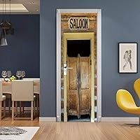 Vista 57 de Adhesivos 3D para puerta, murales para despegar y pegar, puerta de madera, papel tapiz autoadhesivo, extraíble, PVC, impermeable, póster
