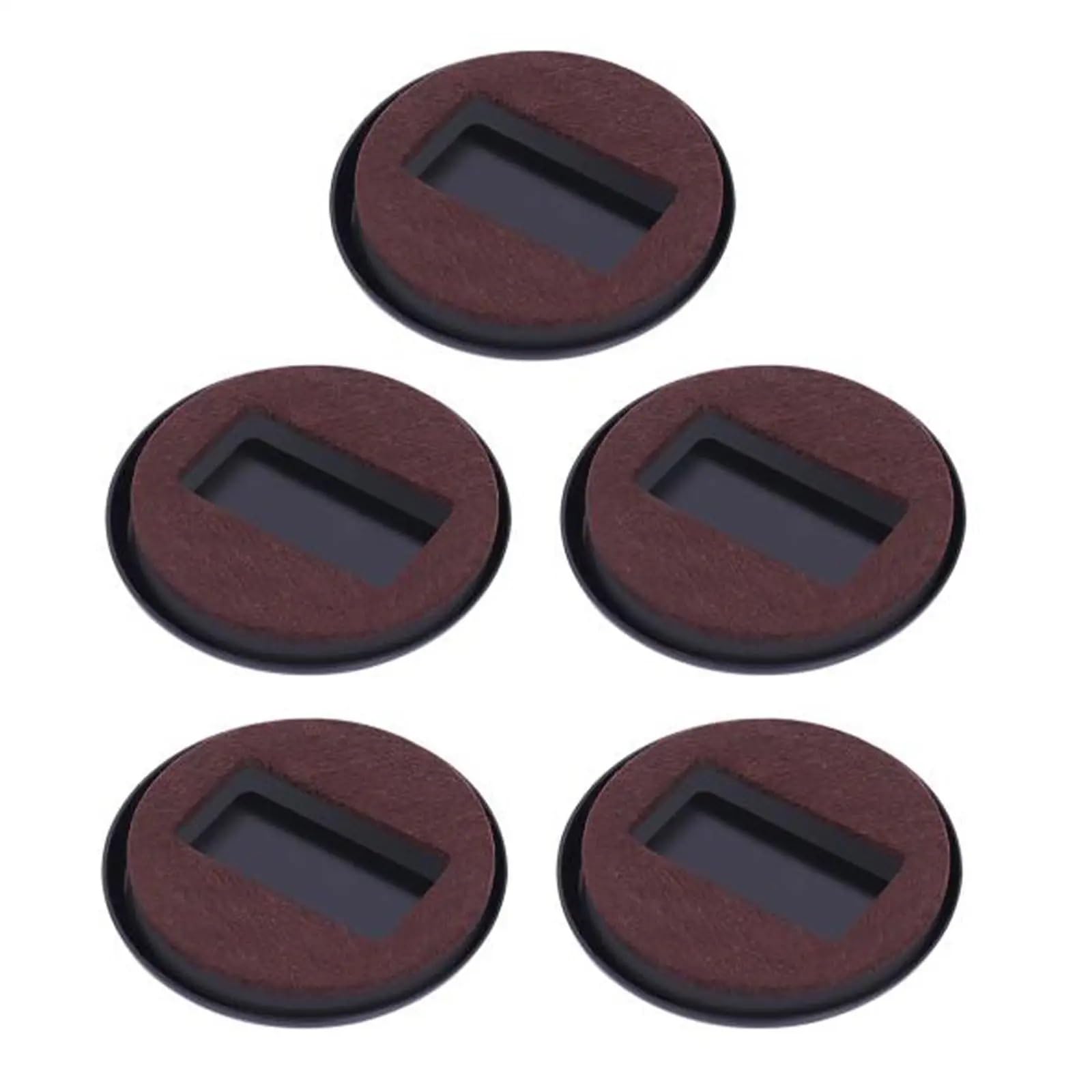 20pcs Felt Furniture Caster Cups Floor Protectors for Chair Legs Wheels Stopper