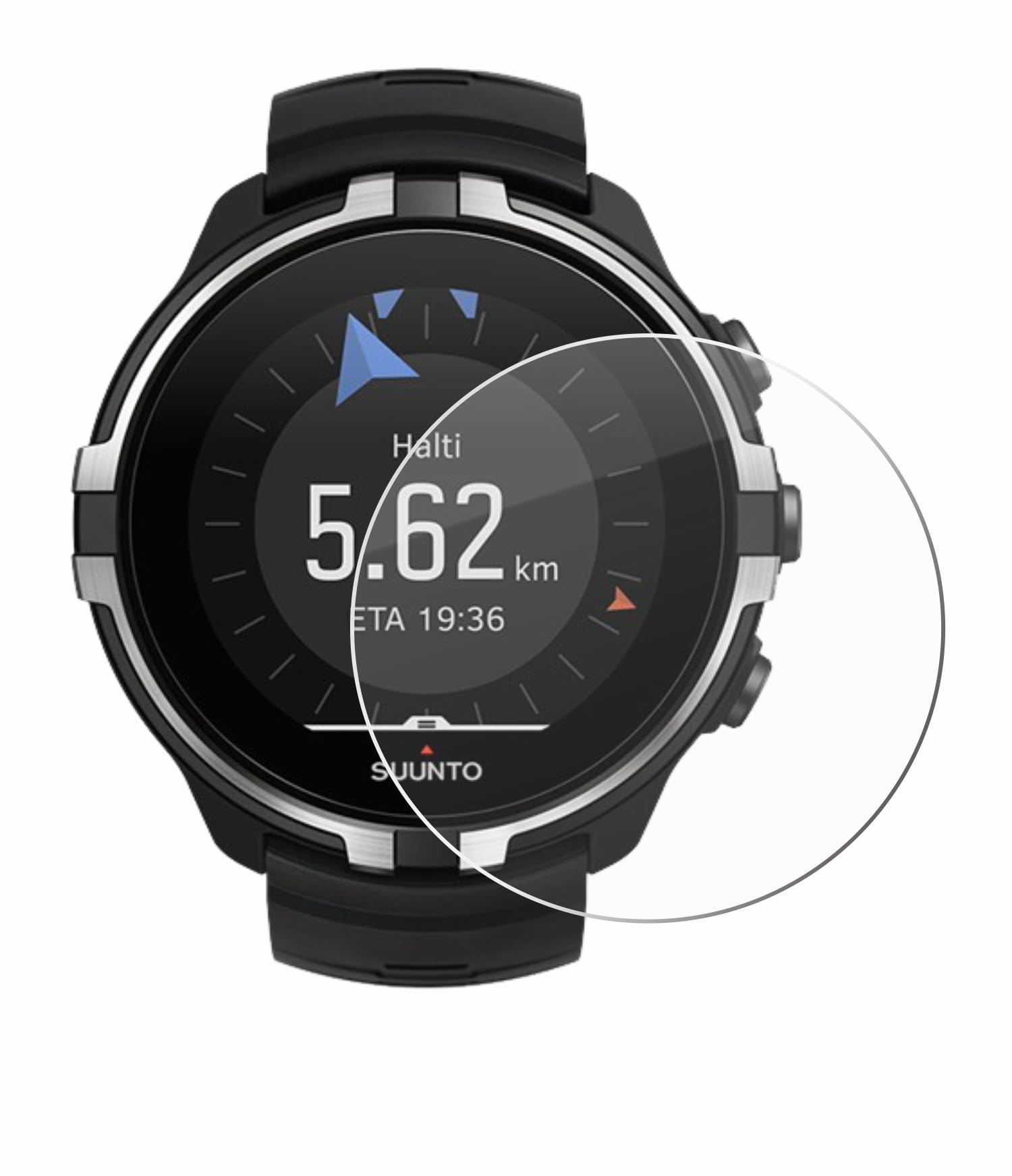 savvies 6 Pezzi Pellicola Protettiva per Suunto Ambit3 Sport Black/Vertical Protezione Schermo Trasparente