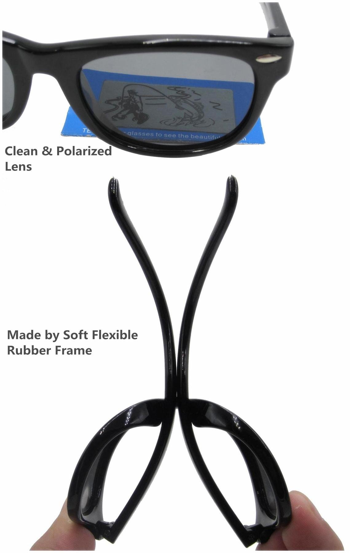 coolsome goma flexible niños polarizadas gafas de sol con correa para niños niñas niños edad 3 – 10 años - negro -