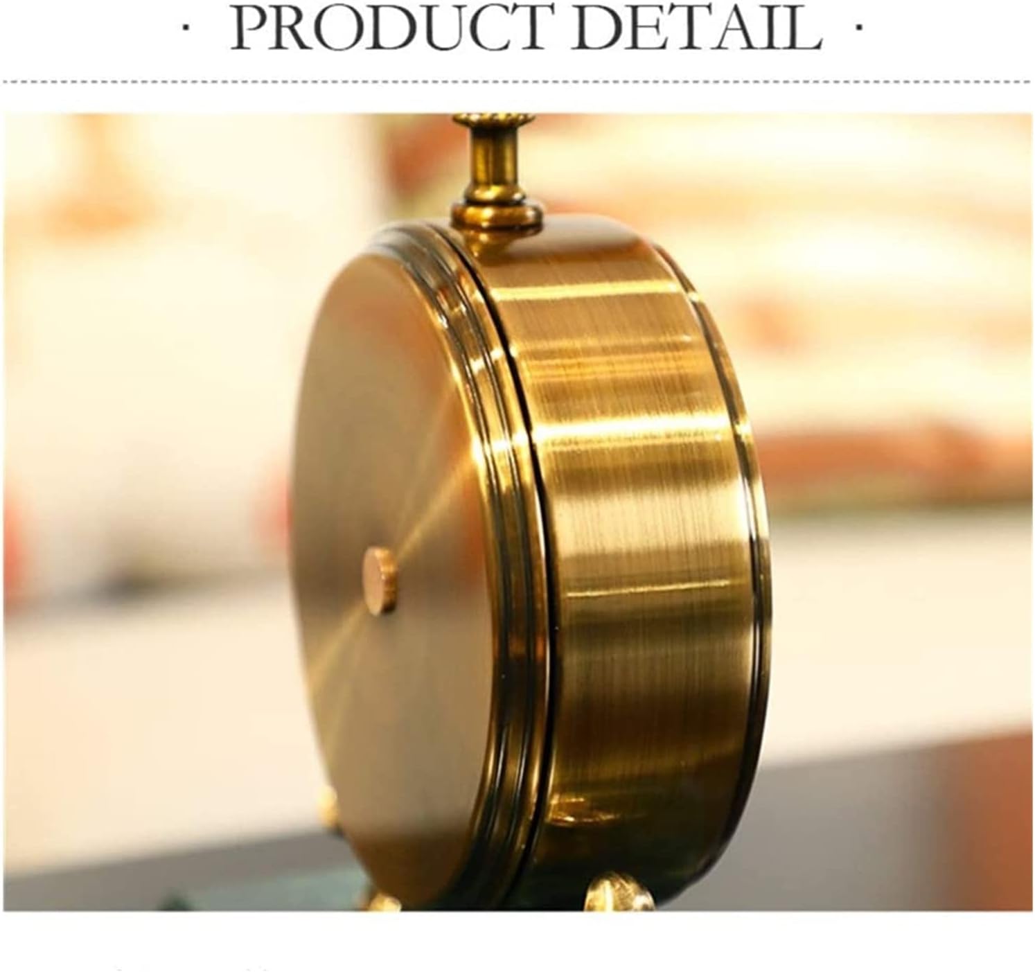 Table Clock Classic Decorative Clock Living Room Mantel Clock Mute Clock Decorative Table Clock,Green-16cm