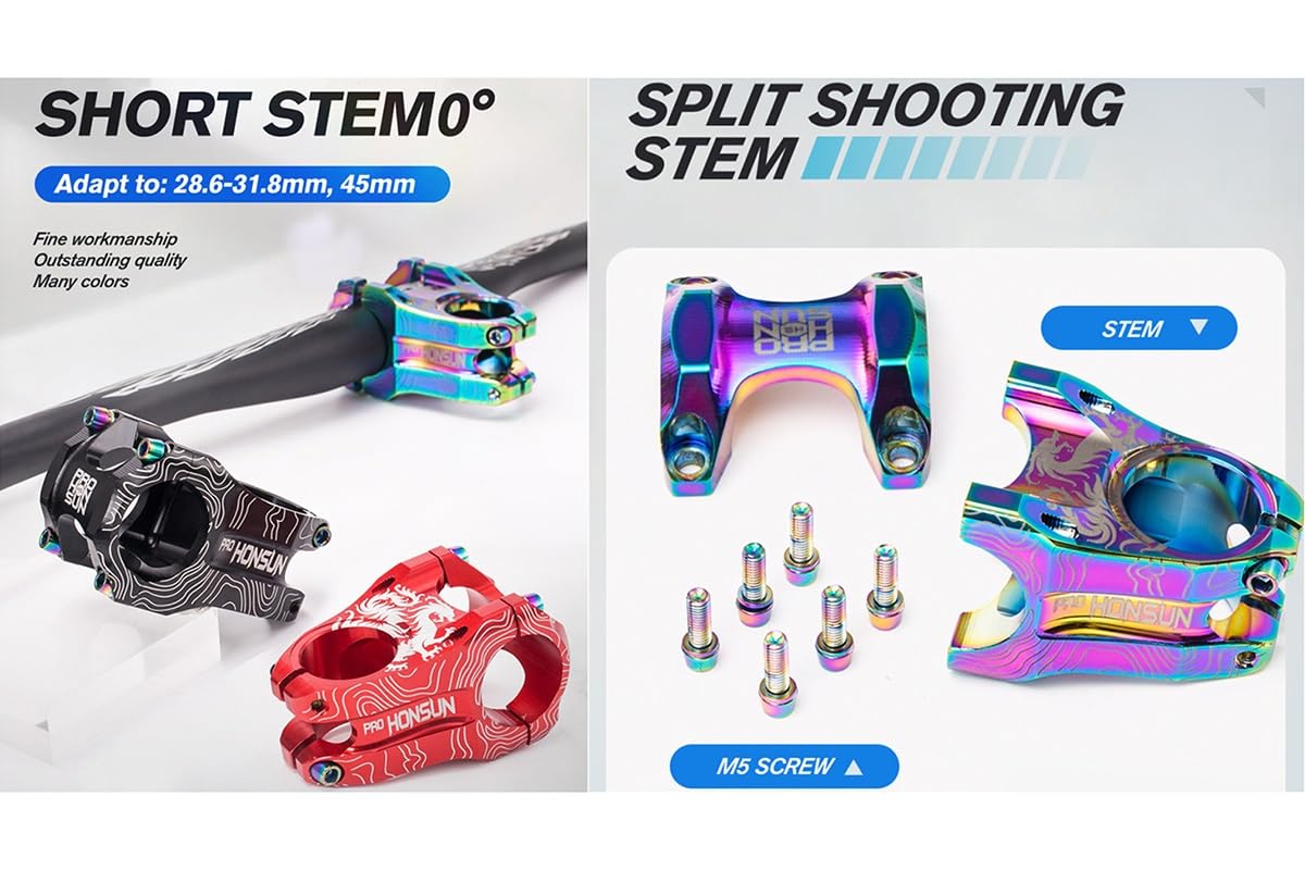 Adjustable MTB Mountain Bike Bicycle Stem Aluminum