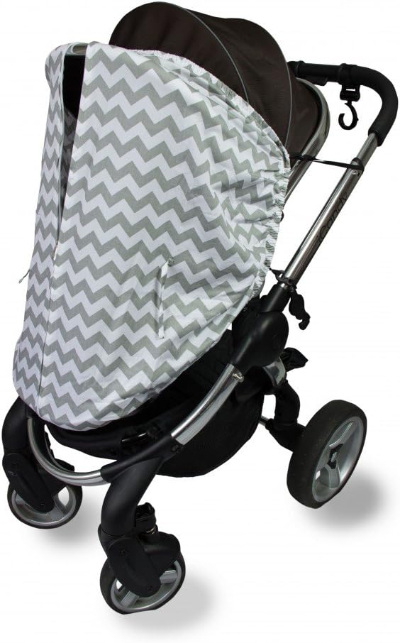 Outlook Universal Cotton Sleep Eazy Stroller Cover (Grey Chevron)