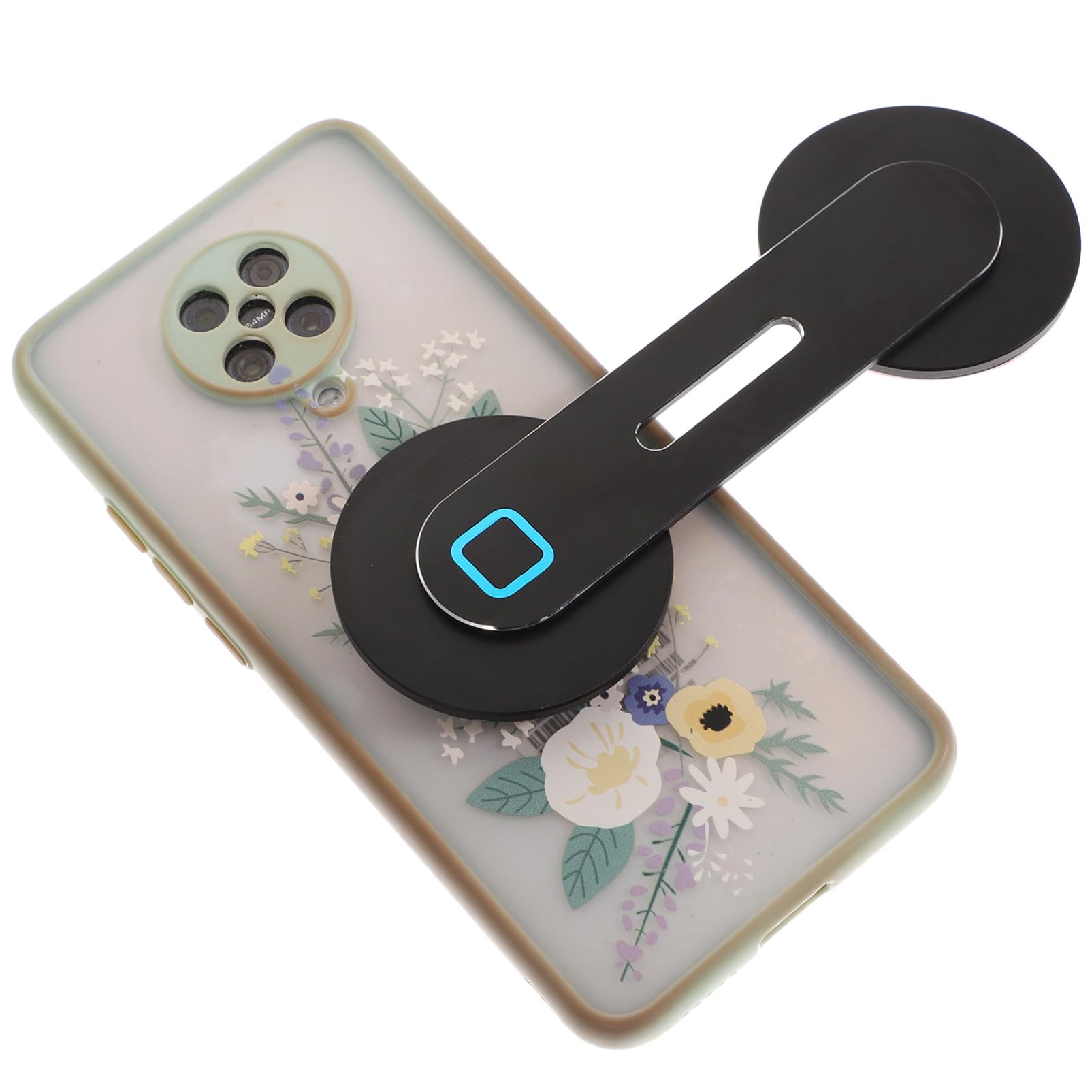 OSALADI 2pezzi Supporto Magnetico Per Smartphone e Laptop Lega Di Alluminio Design Compatto e Portatile Per Auto e Uso Domestico