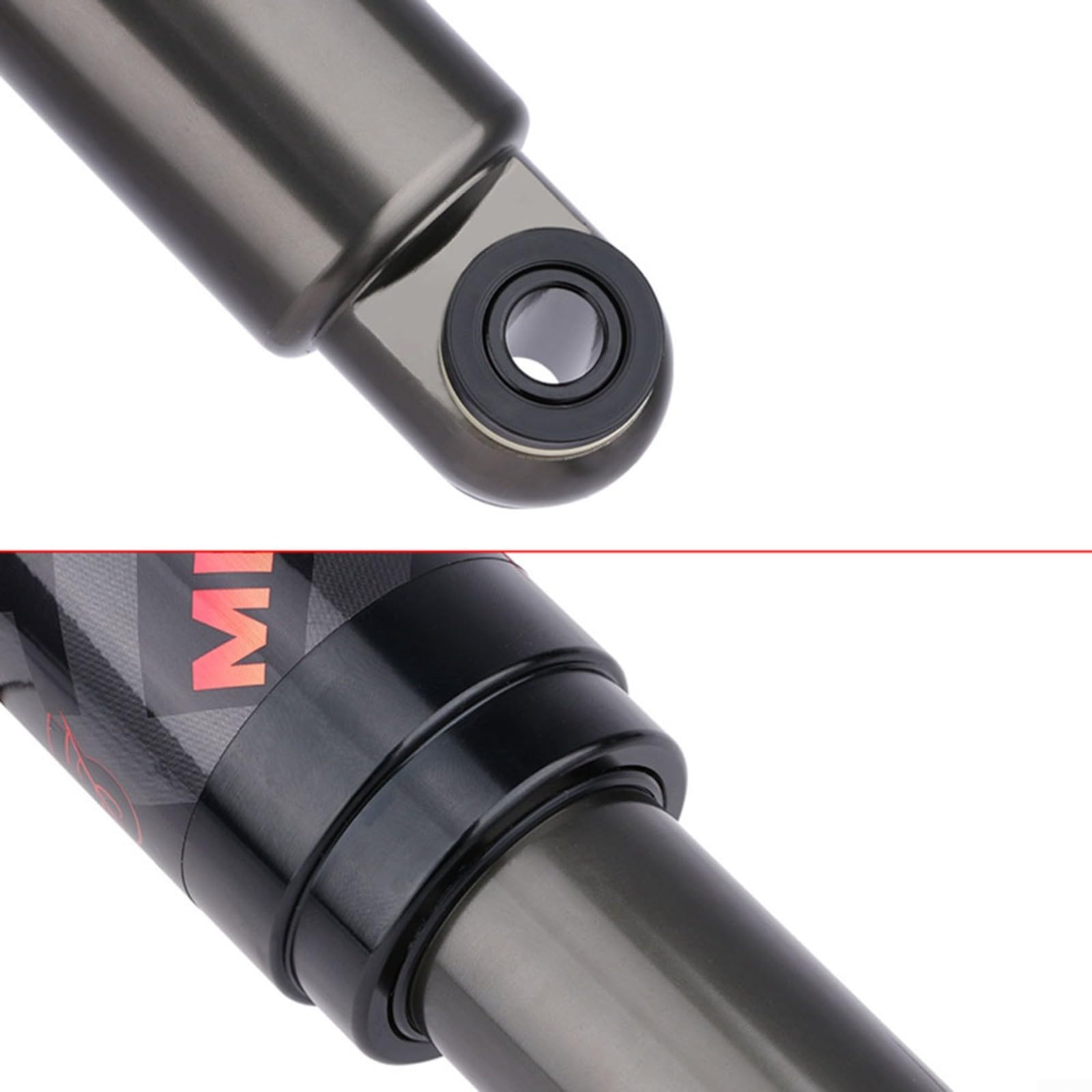 Fahrrad-Luft-Stoßdämpfer hinten, Aluminiumlegierung, 125/150/165/190/200 mm, mit Verriegelung für MTB, Klapprad, Roller, Radfahren, kompatibel mit zentraler Rahmenaufhängung (200 mm)