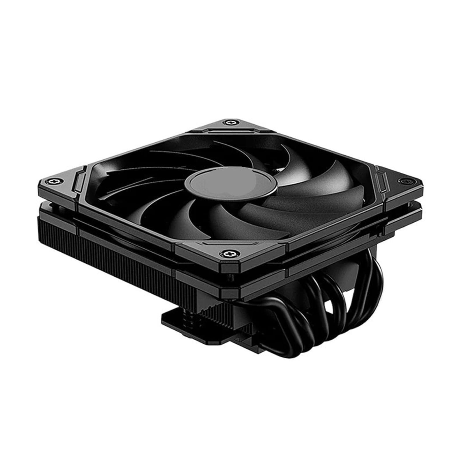 Refroidisseur d'air noir à profil bas de 67 mm de hauteur, 6 caloducs