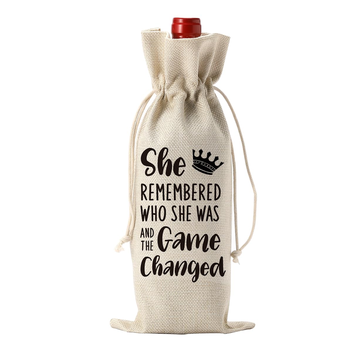 Freshly Signed Divorce Papers Wine Bag – Funny Burlap Gift For Divorce Parties & Friends