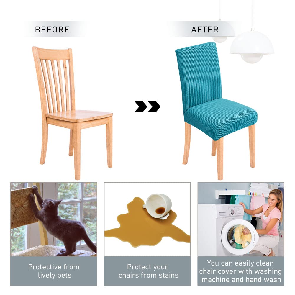 CZL Dining Chair Seat Covers For Dining Room Chairs With Armrest Set Of